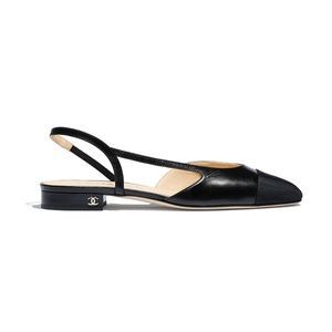 Chanel coco‎ flat sling backs